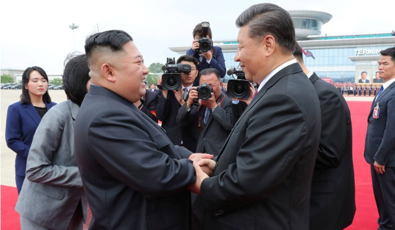 رهبر کره شمالی و چین