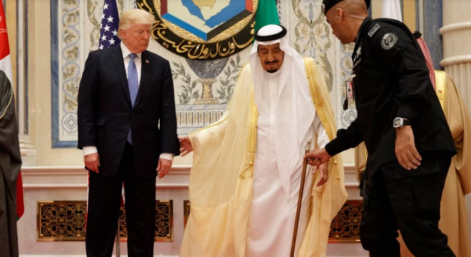 ترامپ+پادشاه عربستان