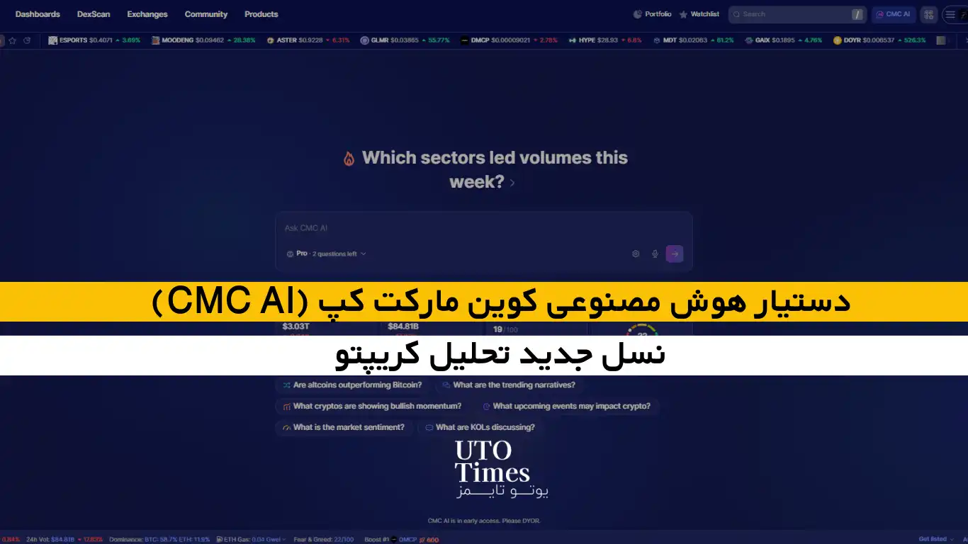 دستیار هوش مصنوعی کوین مارکت کپ (CMC AI) و نسل جدید تحلیل کریپتو