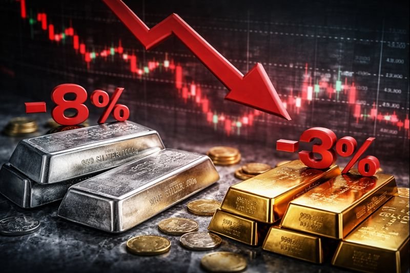 ریزش طلا و نقره