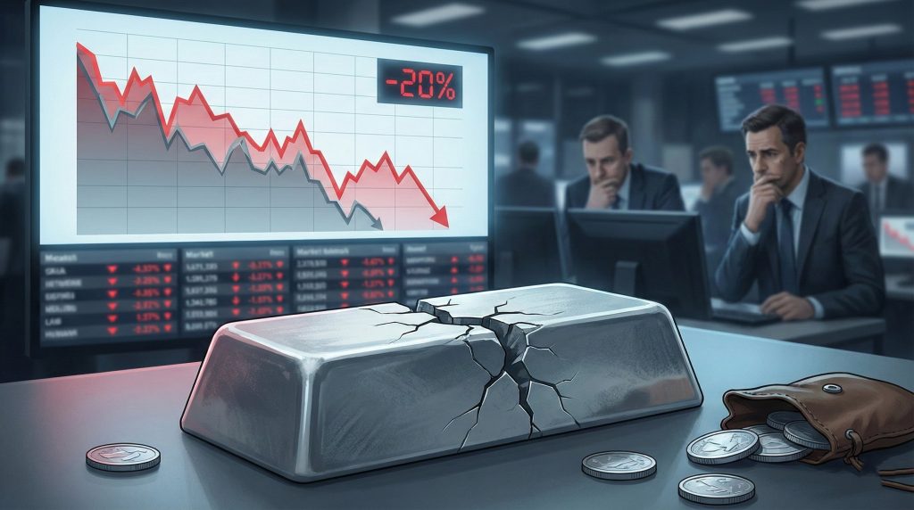 ریزش 20 درصدی نقره