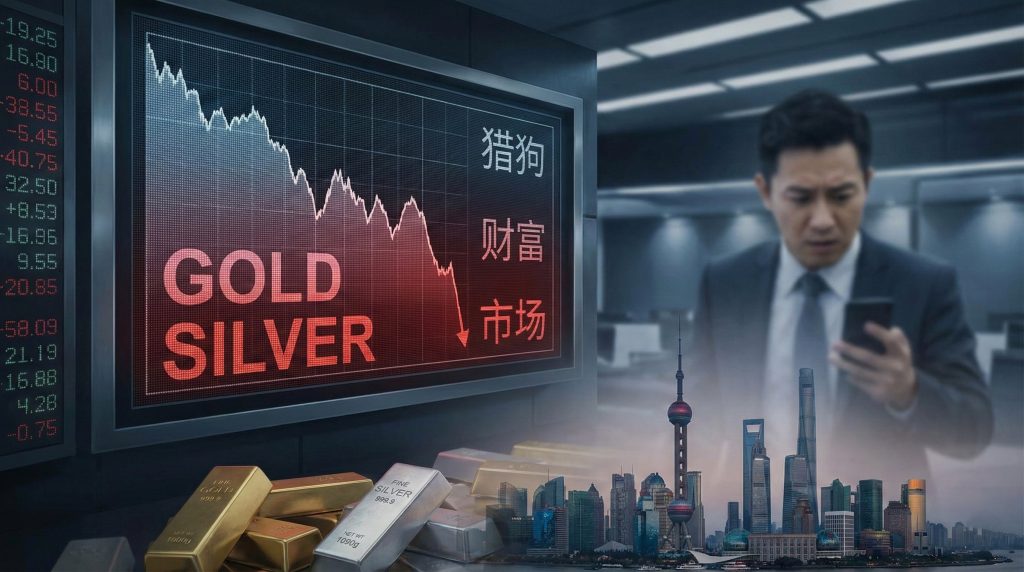 سقوط طلا و نقره توسط سفته‌بازارن چینی