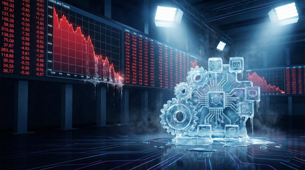 سقوط سهام شرکت‌های نرم‌افزاری